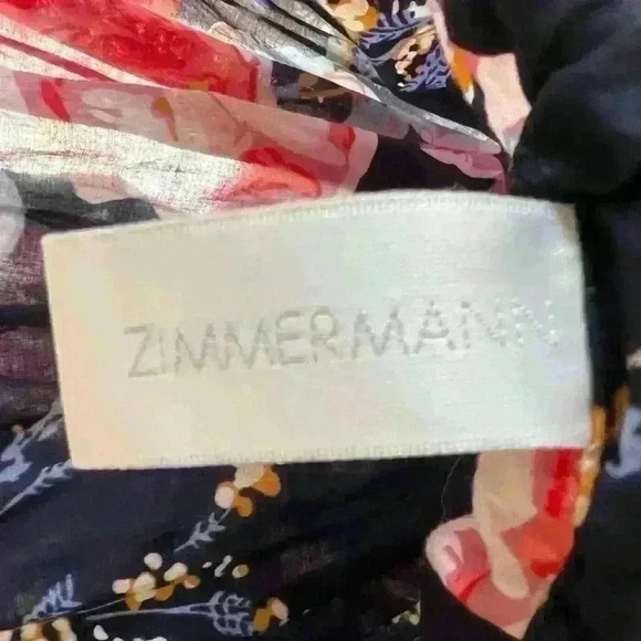 Zimmermann Boho Cotton Maxi Dress Sz 0/US 4 – Light & Flowy - Summer Ready - Picture 6 of 8